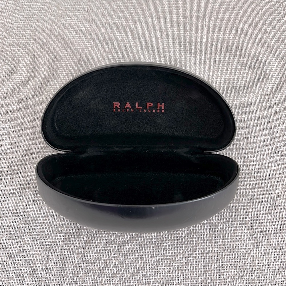 Ralph Lauren hard clamshell case for sunglasses. Like new. Never used. Black.